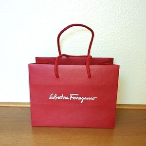 Salvatore Ferragamo Red Shopping Bag